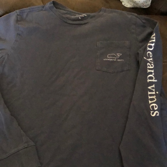Child L Vineyard vines L blue long sleeve top - Picture 1 of 4